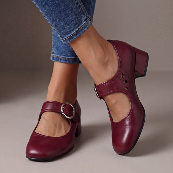 Verónica | Zapatos de Cuero con Tacón