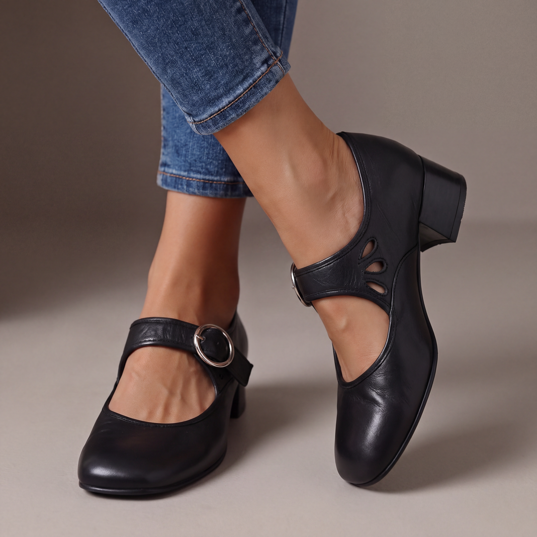 Verónica | Zapatos de Cuero con Tacón
