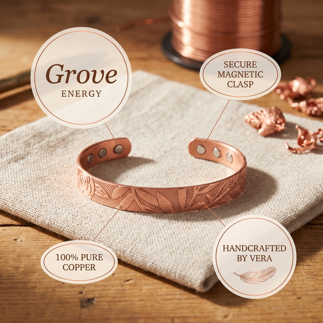 Grove | Pulsera Botánica de Cobre