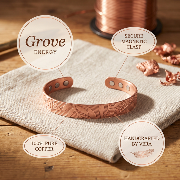 Grove | Pulsera Botánica de Cobre