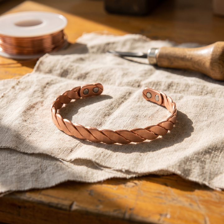 Reed | Pulsera Trenzada de Cobre