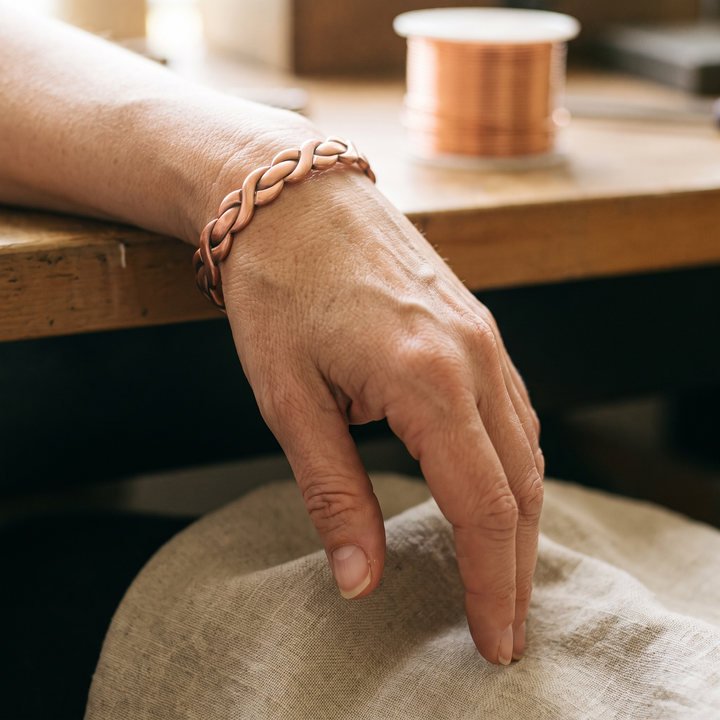 Telar | Pulsera Trenzada de Cobre