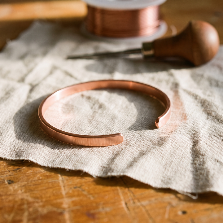 Ríos | Pulsera Lisa de Cobre
