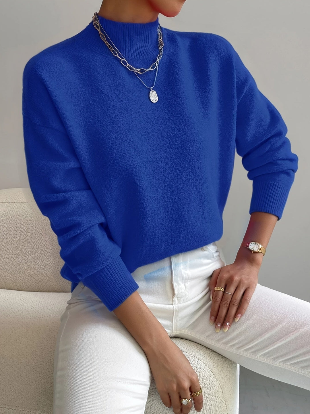 Christiane | Jersey Suave de Cuello Alto
