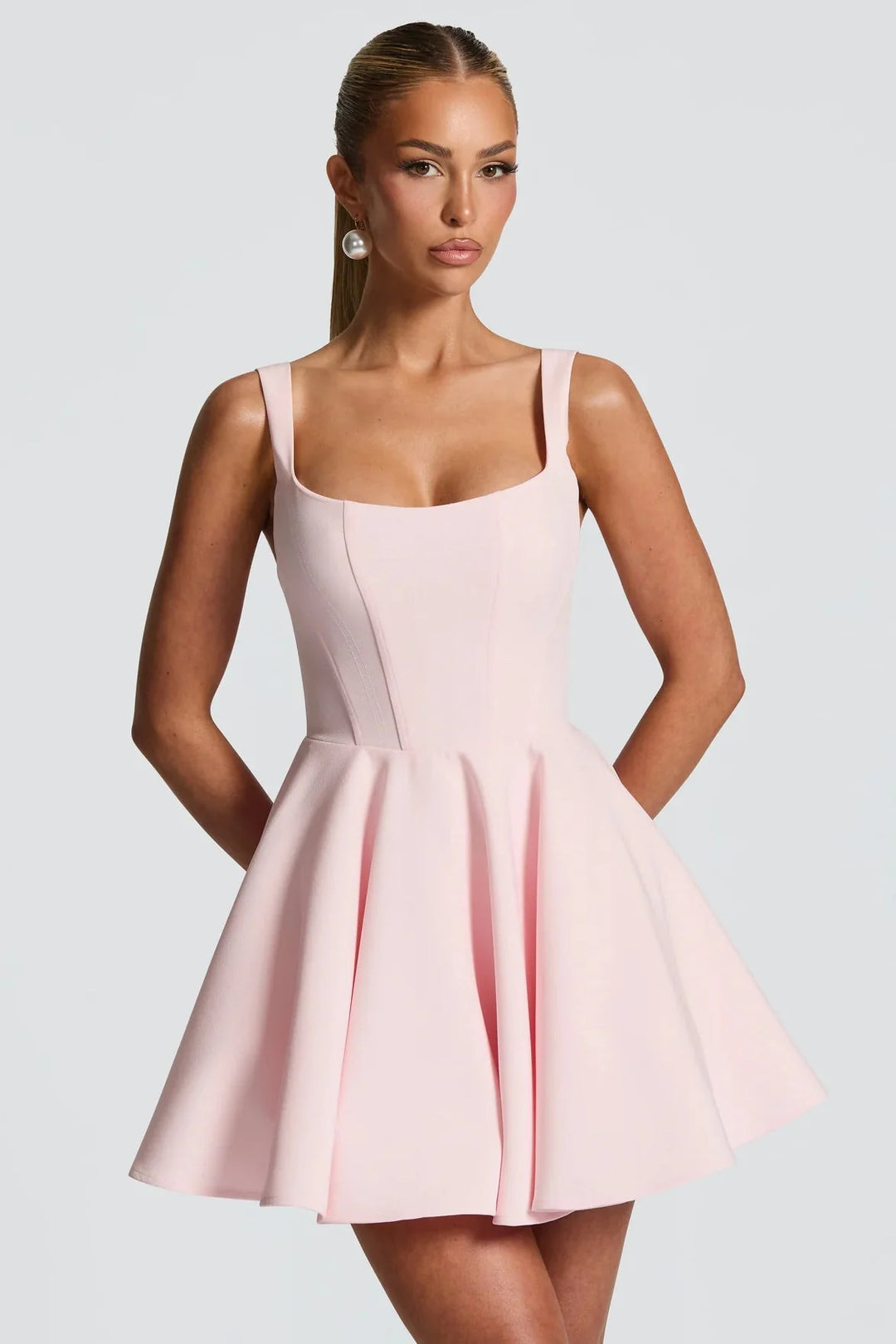 Marla Baby Pink Mini Dress