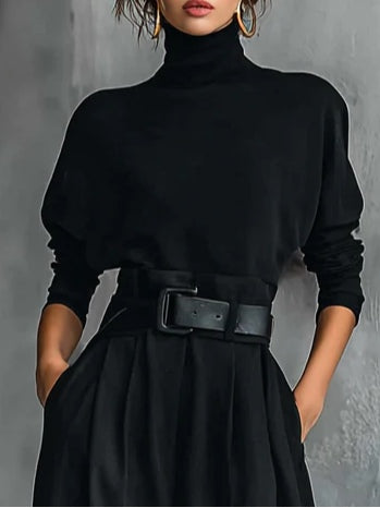 Noëlla | Conjunto Negro de Dos Piezas