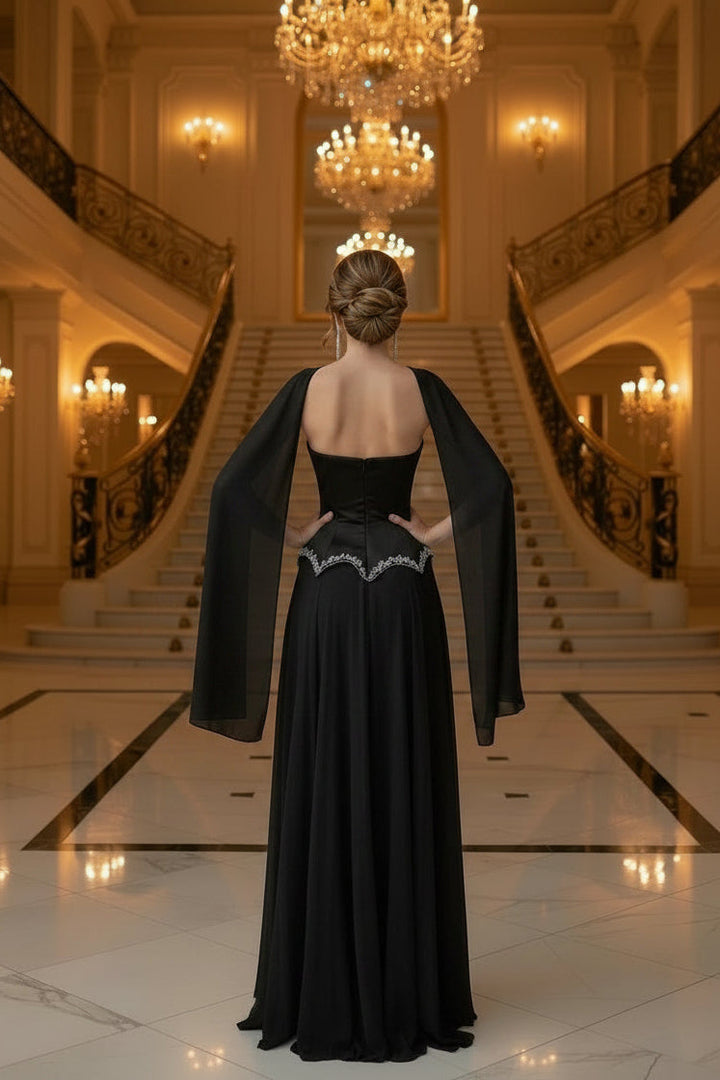 Nuage Black Maxi Dress