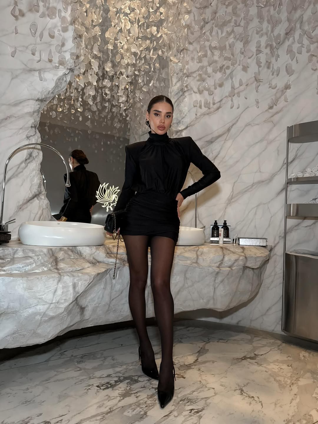 Olivia Black Mini Dress