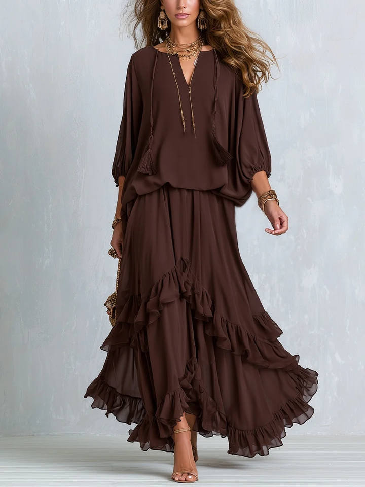 Ondine | Conjunto Bohemio con Volantes