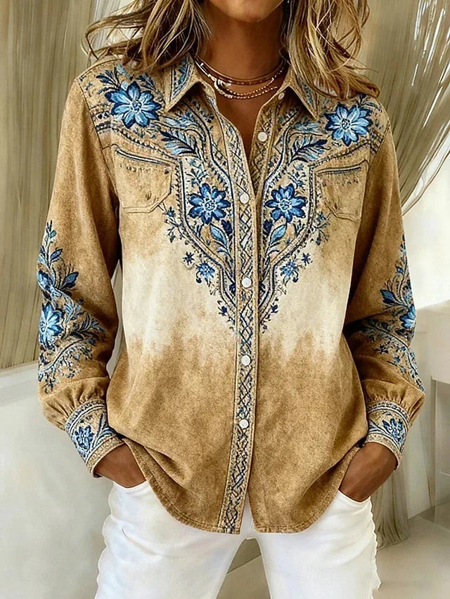 Nélida | Blusa Floral Vintage