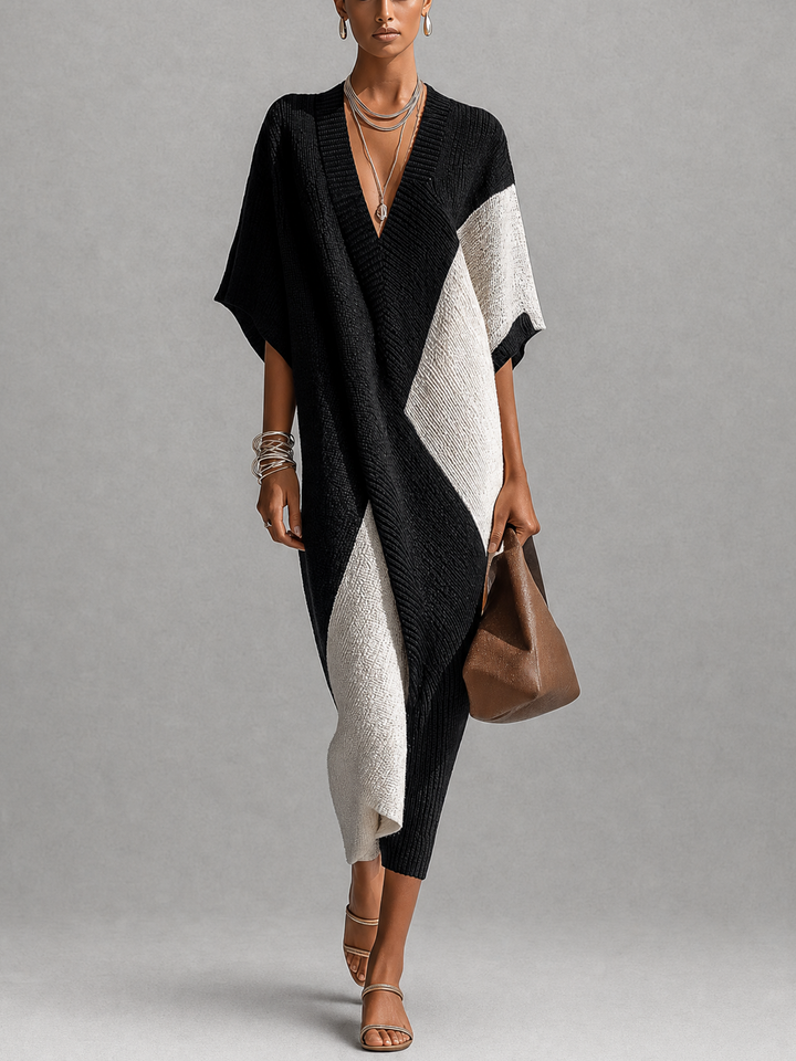 Véra | Vestido Midi Bicolor