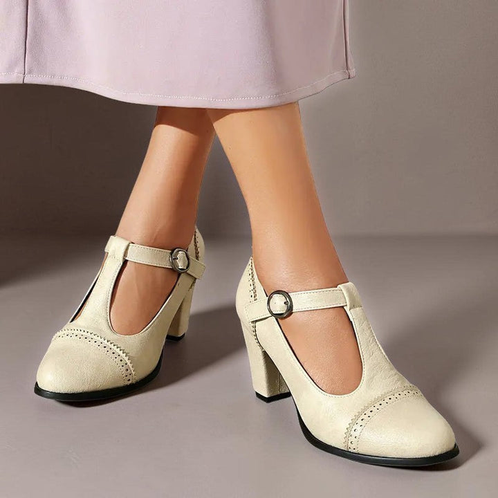 Estela | Zapatos de Tacón Perforados