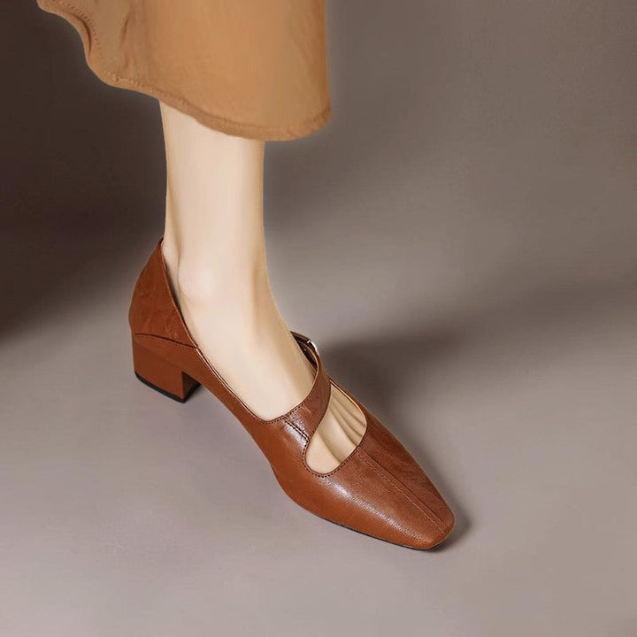 Juliette | Zapatos con Hebilla Dorada
