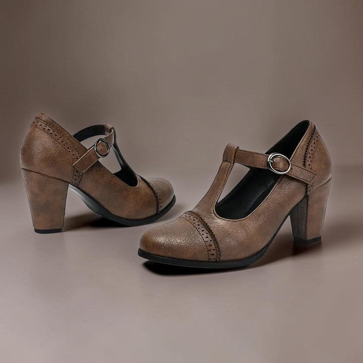Estela | Zapatos de Tacón Perforados
