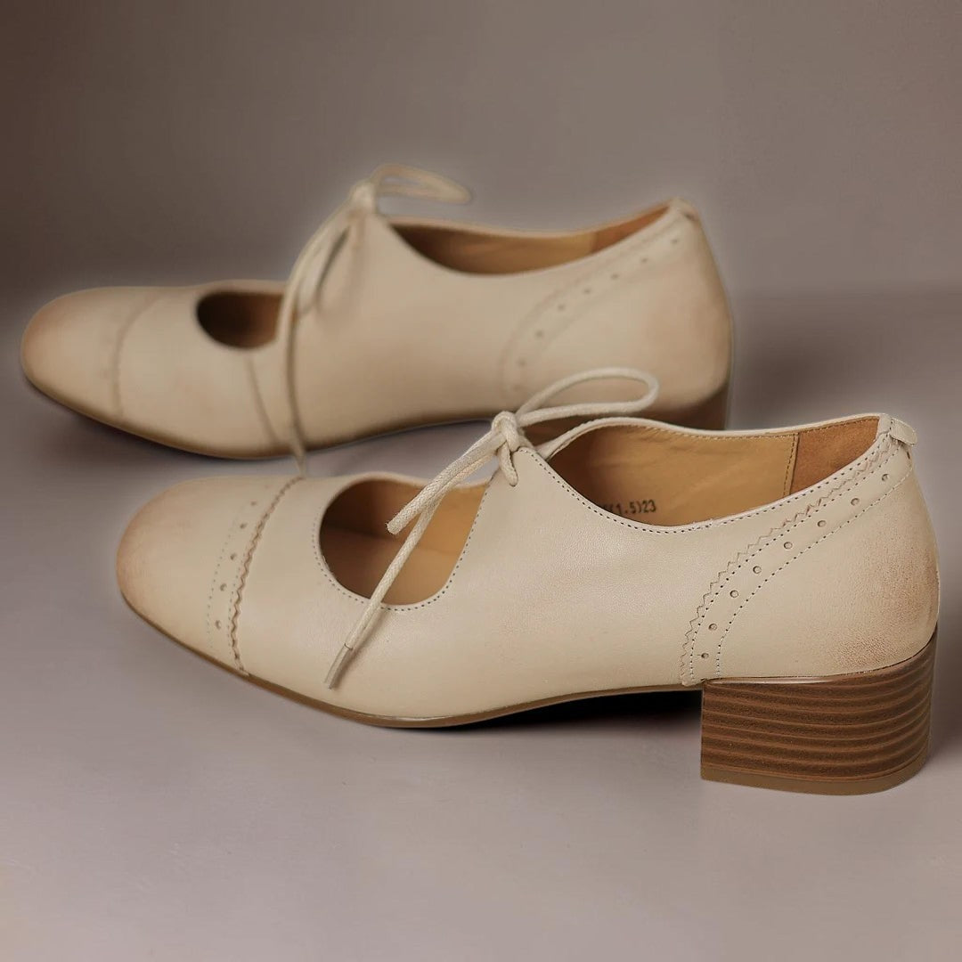 Amélie | Zapatos Derby de Cuero