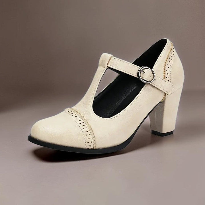 Estela | Zapatos de Tacón Perforados