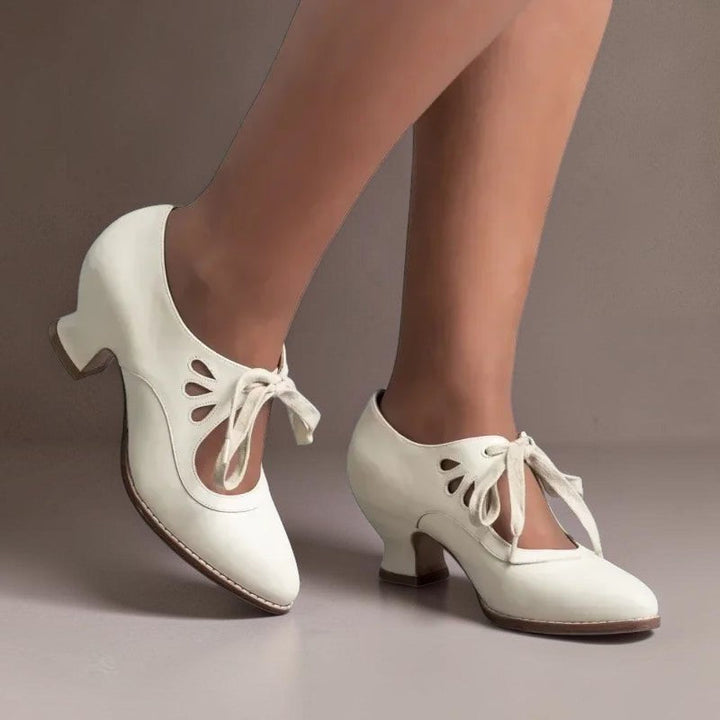 Marie | Zapatos de Tacón con Cordones