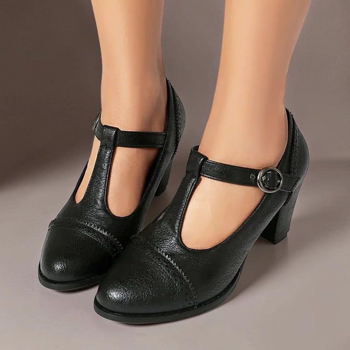 Estela | Zapatos de Tacón Perforados