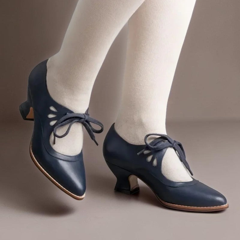 Marie | Zapatos de Tacón con Cordones