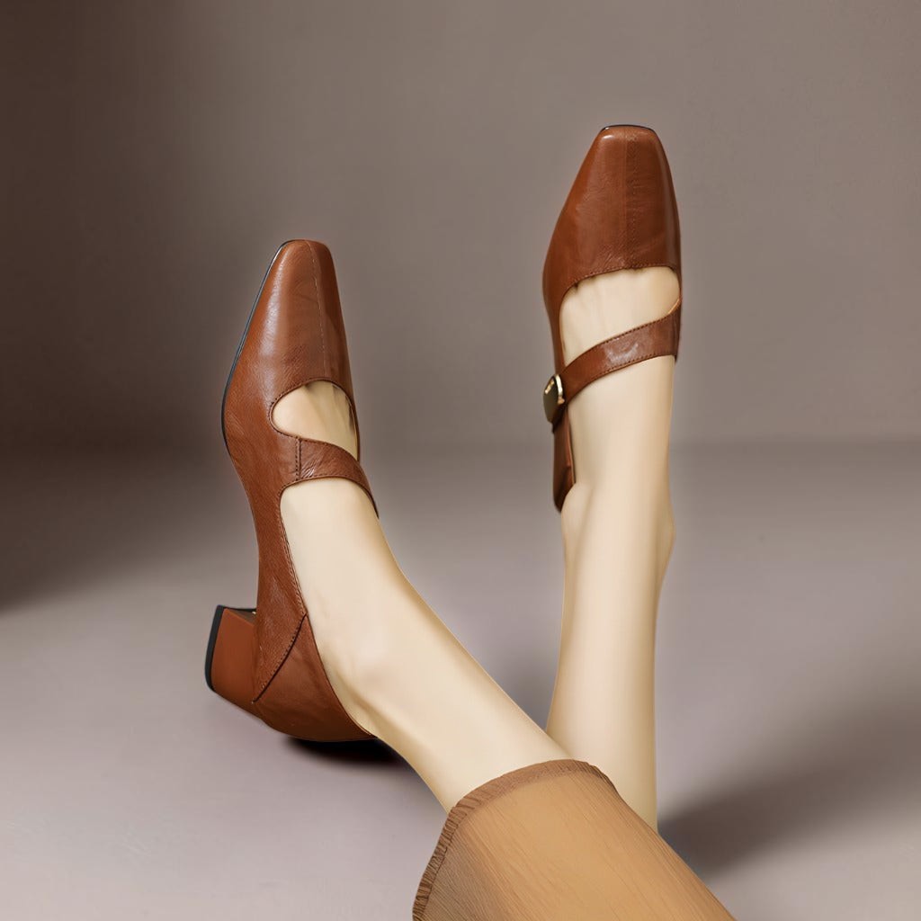 Juliette | Zapatos con Hebilla Dorada