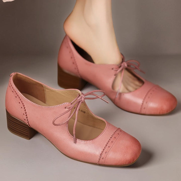 Amélie | Zapatos Derby de Cuero