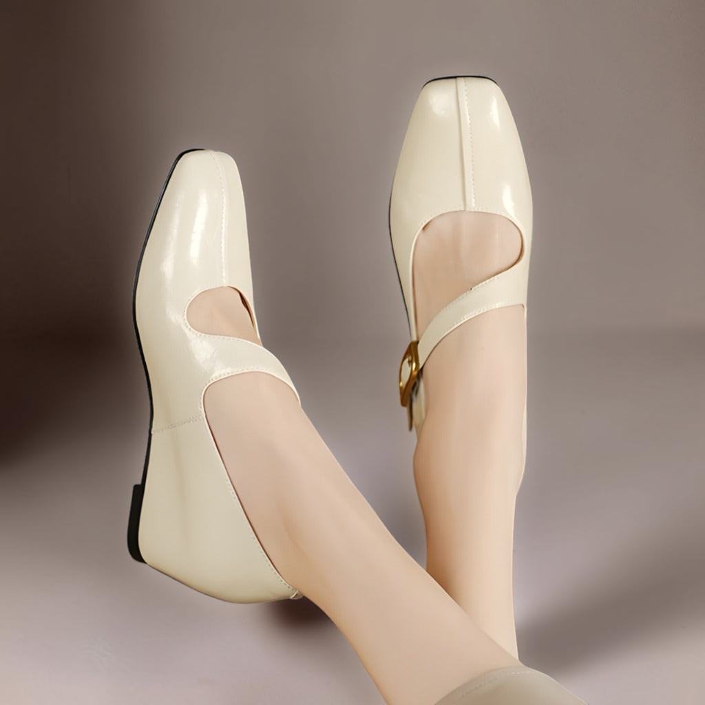 Isabela | Zapatos de Cuero de Punta Cuadrada