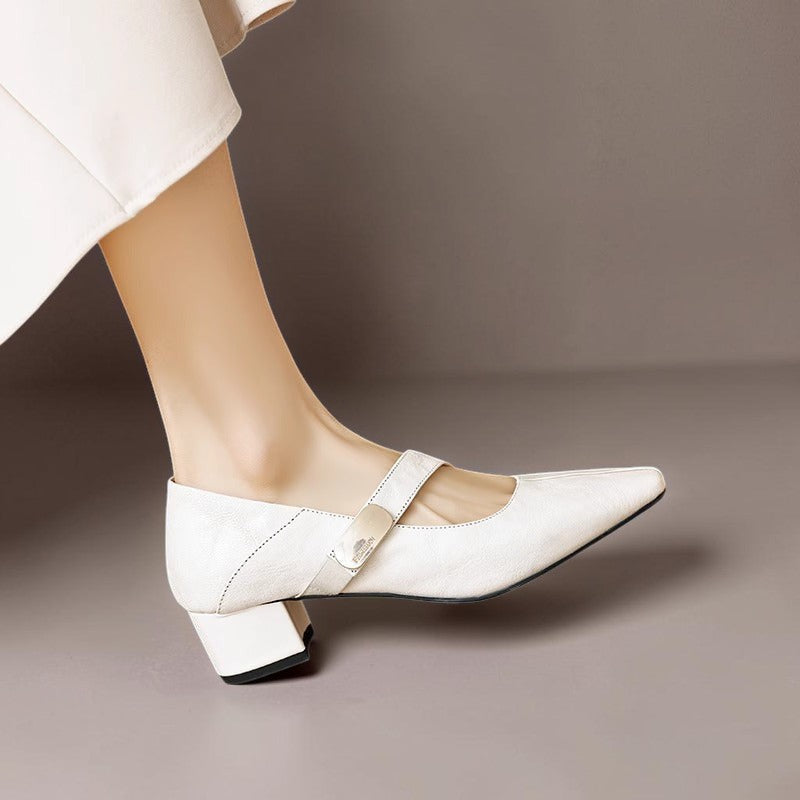 Juliette | Zapatos con Hebilla Dorada