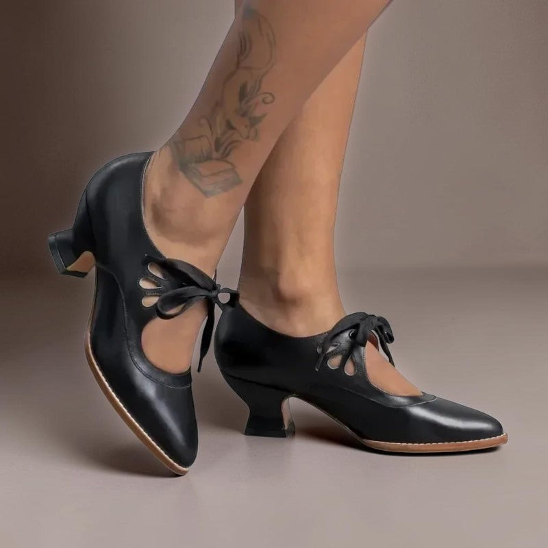 Marie | Zapatos de Tacón con Cordones