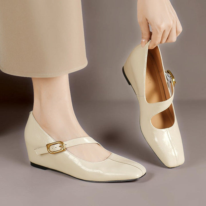 Isabela | Zapatos de Cuero de Punta Cuadrada