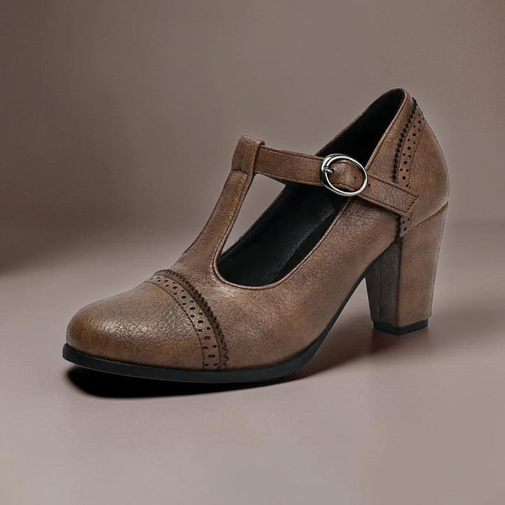 Estela | Zapatos de Tacón Perforados