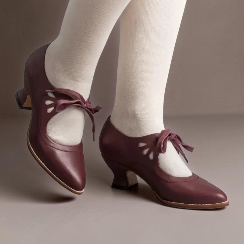 Marie | Zapatos de Tacón con Cordones