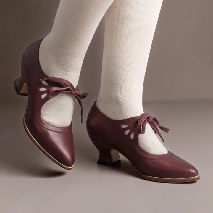 Marie | Zapatos de Tacón con Cordones